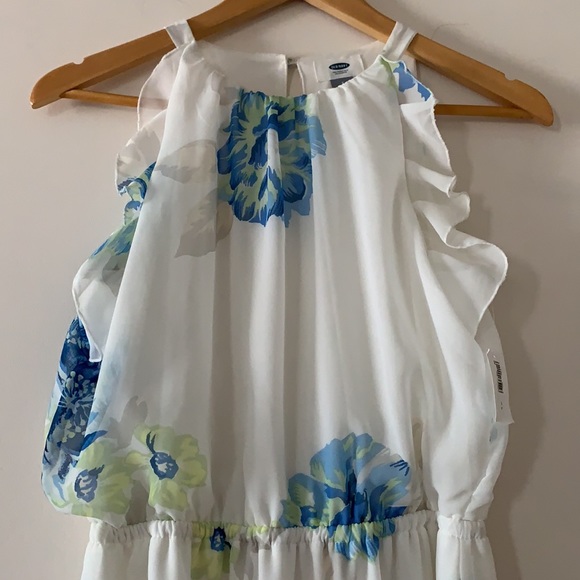 🆕 Old Navy White Floral Maxi Dress S Small NWT - Picture 3 of 9